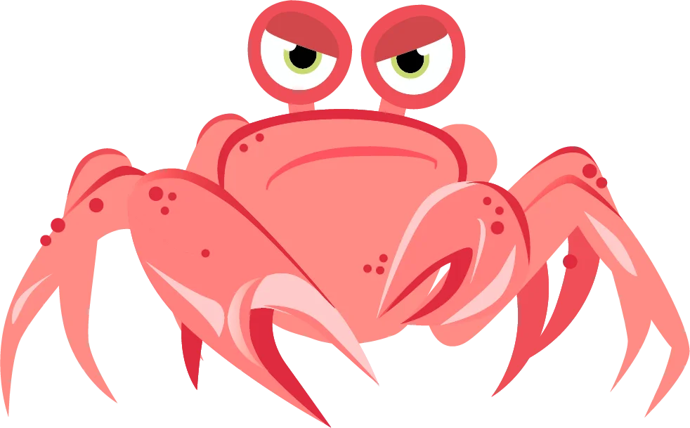 Grumpy crab